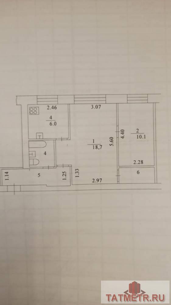 Продается 2-комн. квартира, площадью 45 м2 в 8 мин. пешком от м.Суконная слобода, район города - Вахитовский.  Жилая... - 2