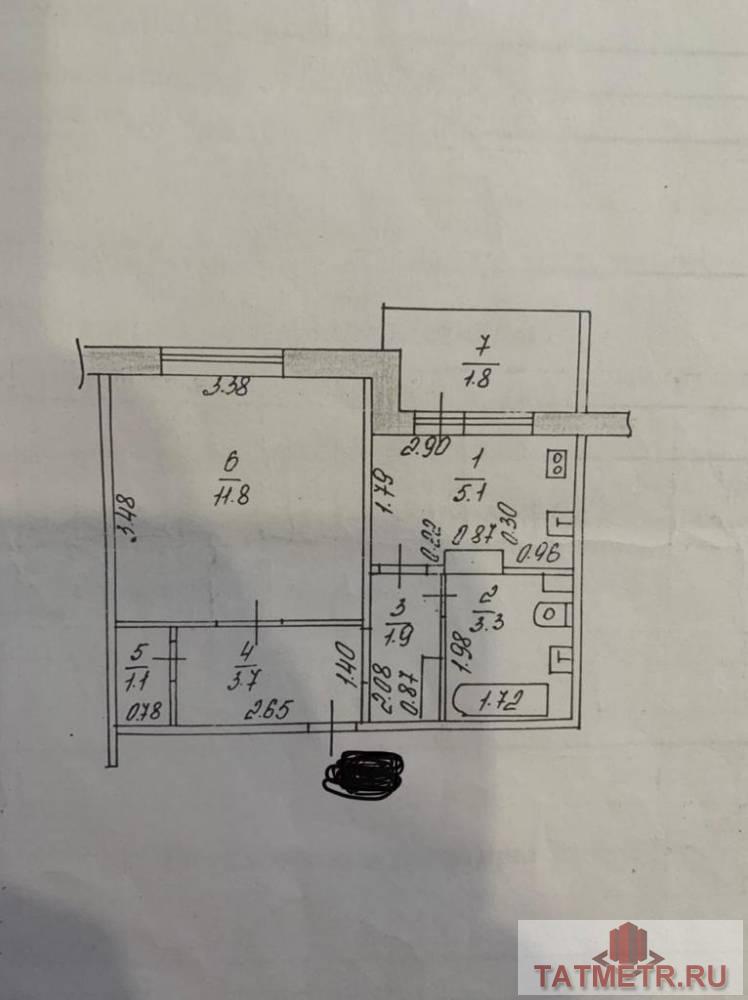 Продажа / Квартиры, Казань, Закиева, 3 595 000 Продается 1-комн. квартира, площадью 30 кв.м в 9 мин. транспортом от м.Горки, район города - Советский. Жилая... - 13