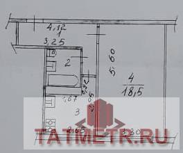 Продается 1-комн. квартира, площадью 33.6 кв.м в 10 мин. пешком от, район Московский.  Жилая площадь 18.5 кв.м, кухня... - 15