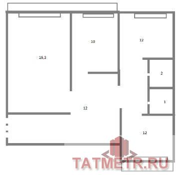 Продажа / Квартиры, Казань, Ломжинская, 6 500 000 Продается 3-комн. квартира, площадью 65.3 кв.м в 6 мин. транспортом от м.Проспект Победы, район Советский. Жилая... - 18
