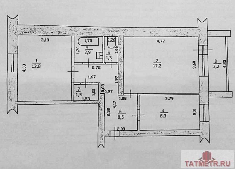 Продажа / Квартиры, Казань, Олонецкая, 4 550 000 Продается 2-комн. квартира, площадью 55 кв.м в 15 мин. транспортом от м.Суконная слобода, район города - Советский....