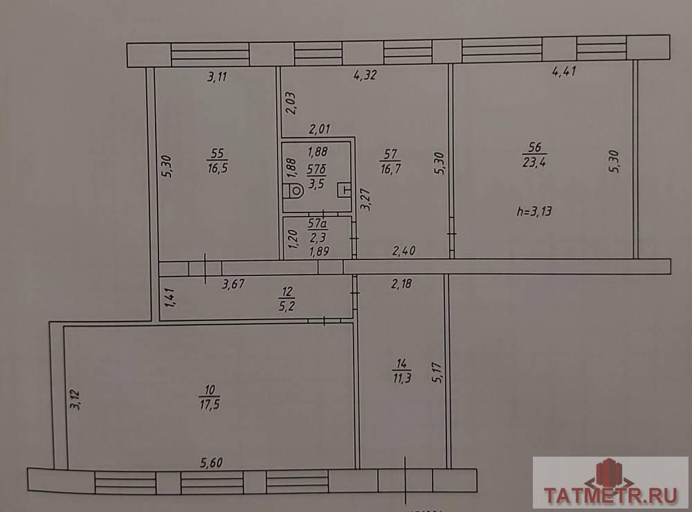 Аренда / Коммерческая / Office, Казань, Исаева улица, 55 000 Сдаю отличное помещение под офис кабинетов: 96,4м2 в Московском районе г.Казани, по адресу: ул.Исаева, 18.Помещения... - 23
