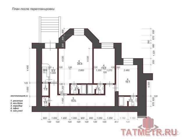 Аренда / Коммерческая / Retail, Казань, Гарифа Ахунова улица, 26 950 Хорошее помещение в солнечном городе, с отдельным входом,рядом с ДРКБ, РКБ, очень теплое, три кабинета, холл,фойе,... - 3