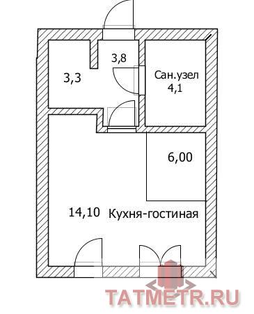 Продажа / Квартиры, Казань, Тэцевская улица, 3 290 000 Продается квартира-студия в ЖК «Яркий» ДОМ СДАН! О КВАРТИРЕ: • Функциональная планировка (просторная кухня-гостиная...