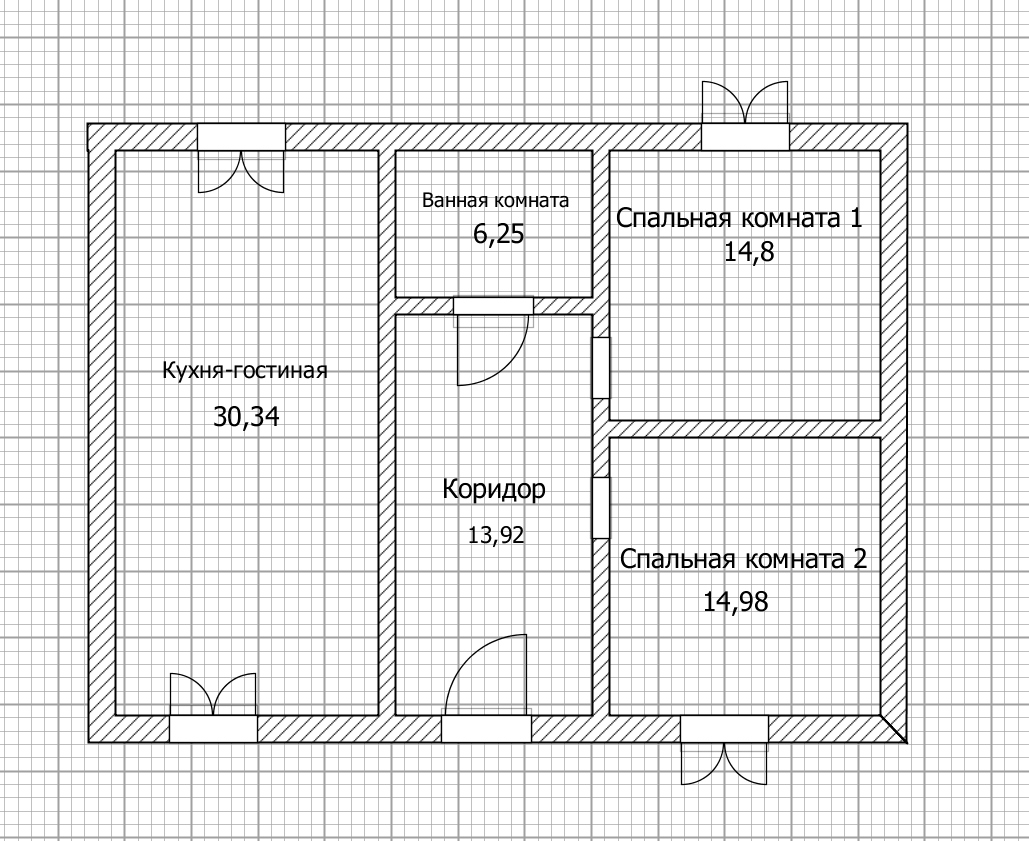 Продам дом в д. Куюки О доме:  • Общая площадь дома – 83.6 кв.м. (участок 5,5 соток). Просторная кухня-гостиная 30,34... - 14