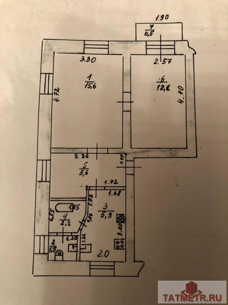 Продажа / Квартиры, Казань, Авиахима, 3 125 000 Продается 2-комн. квартира, площадью 43.7 м2 в 5 мин. транспортом от м.Суконная слобода, район Советский. Жилая... - 2