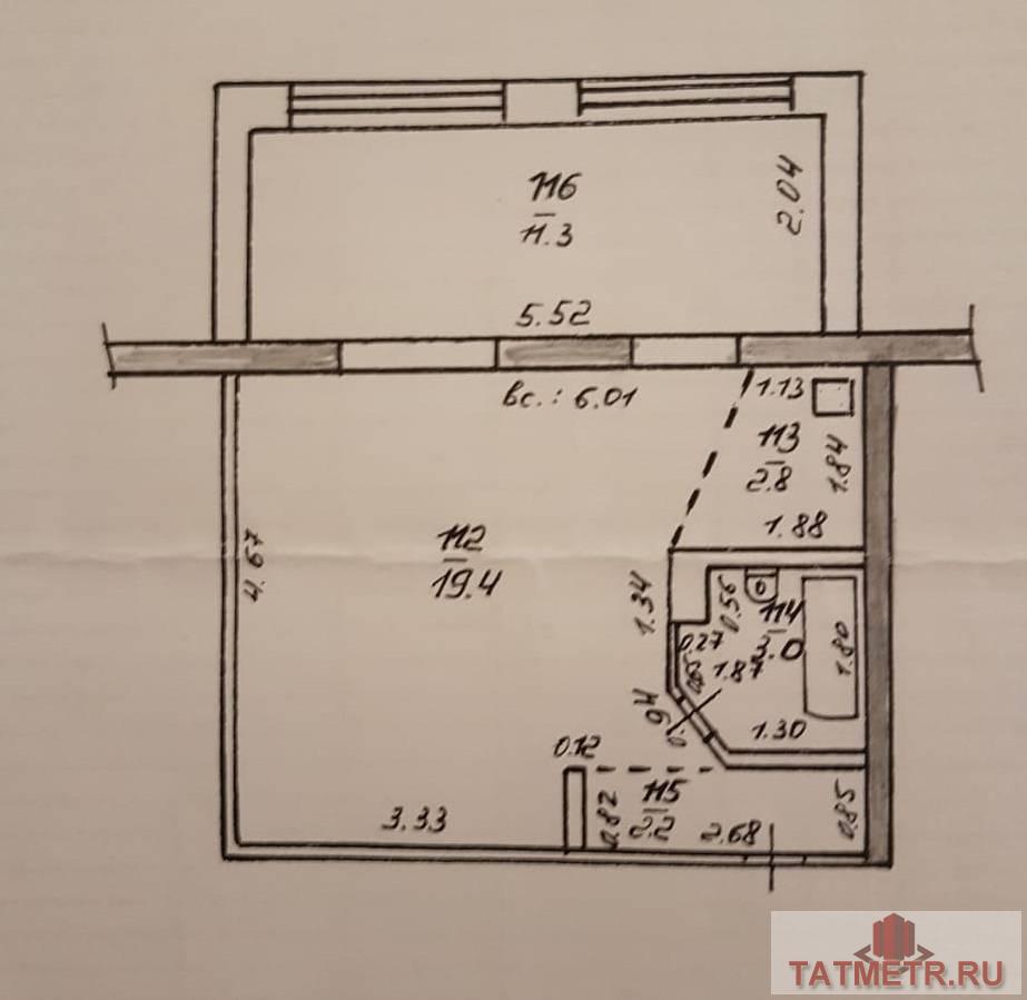 Продажа / Квартиры, Казань, Братьев Касимовых, 3 850 000 Продается 1-комн. квартира, площадью 38.7 кв.м в 8 мин. пешком от м.Проспект Победы, район Приволжский. Жилая... - 8