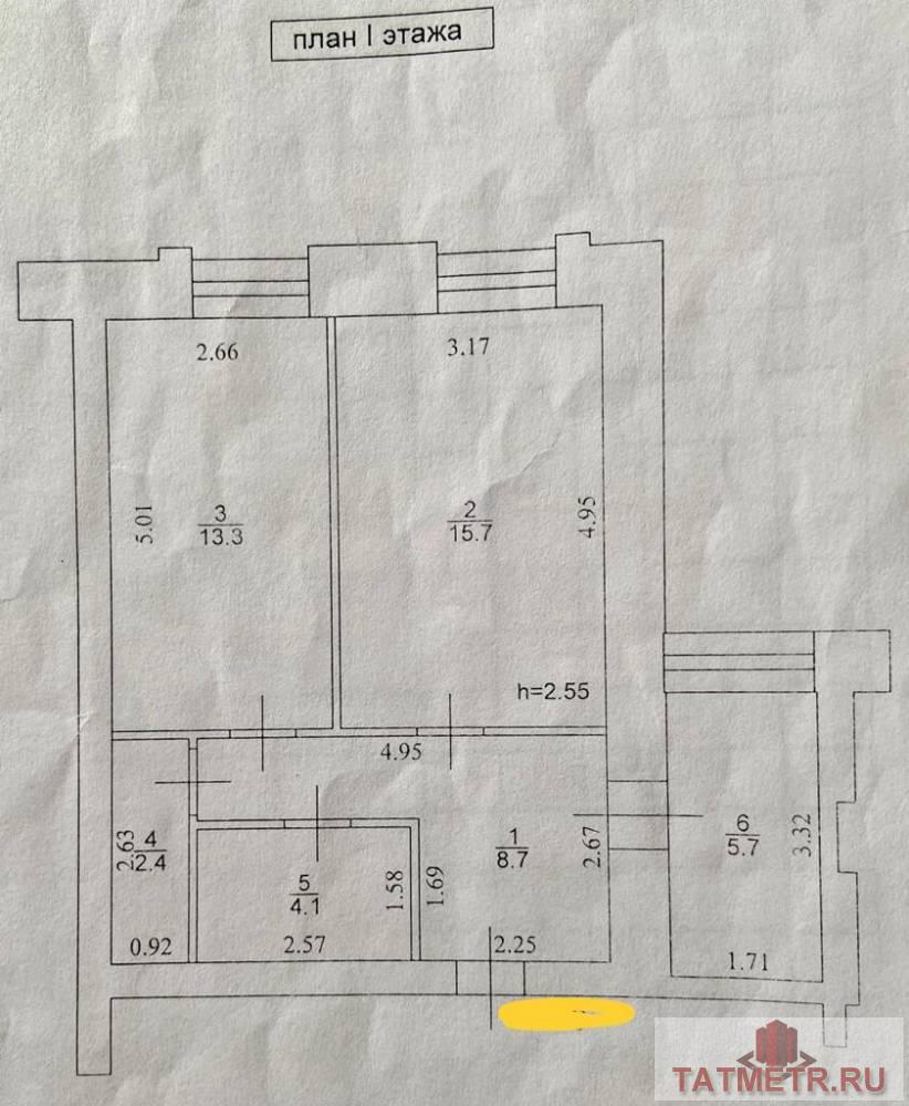 Продажа / Квартиры, Казань, Нариманова, 4 200 000 Продается 2-комн. квартира, площадью 50 кв.м в 4 мин. транспортом от, район Вахитовский. Жилая площадь 29 кв.м,... - 3