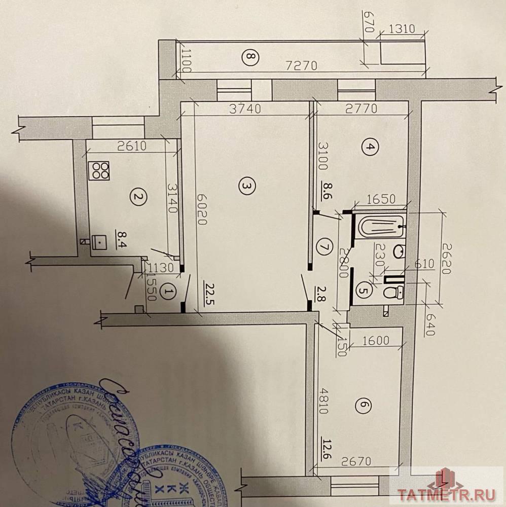 Продажа / Квартиры, Казань, Академика Губкина, 8 200 000 Продается 3-комн. квартира, площадью 61 м2 в 15 мин. транспортом от м.Суконная слобода, район города - Советский.... - 1