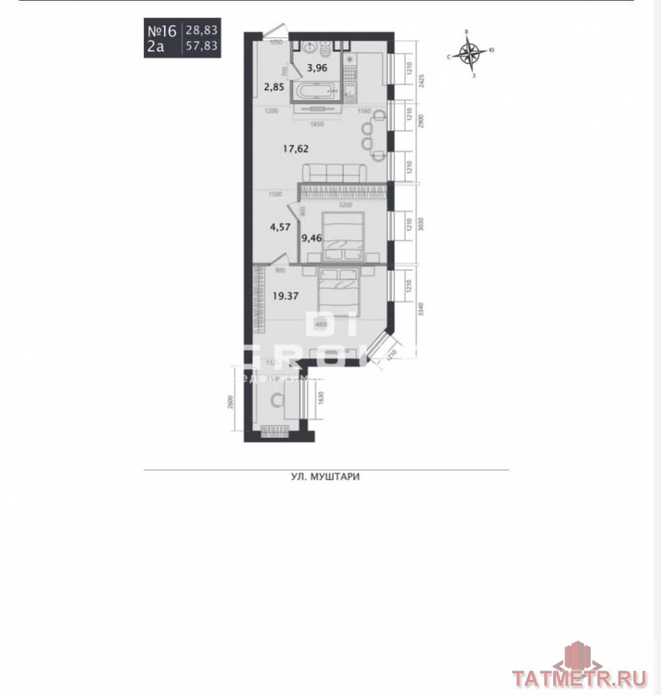 Продажа / Квартиры, Казань, улица Муштари, 15 498 440 Дом располагается в самом сердце исторического района города. Усадьба Киселева является уникальным проектом элитного... - 7