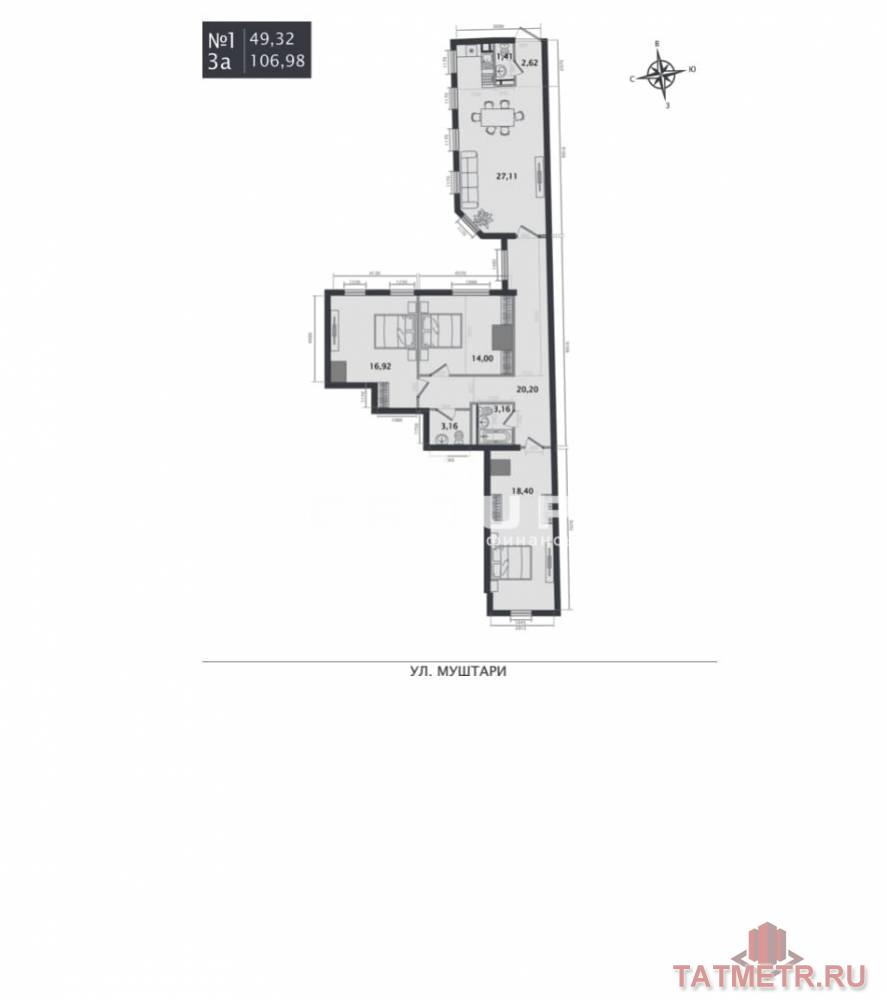 Продажа / Квартиры, Казань, улица Муштари, 20 861 100 Дом располагается в самом сердце исторического района города. Усадьба Киселева является уникальным проектом элитного... - 7