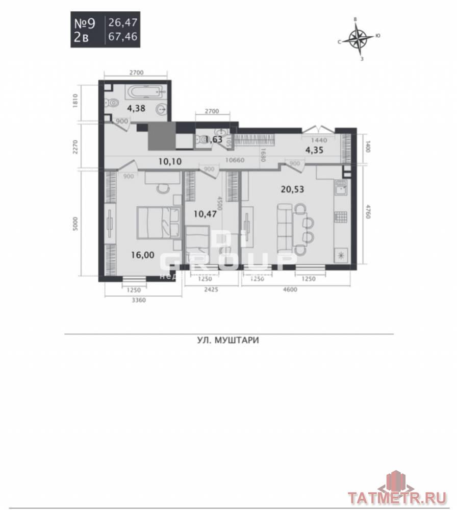 Продажа / Квартиры, Казань, улица Муштари, 21 587 200 Дом располагается в самом сердце исторического района города. Усадьба Киселева является уникальным проектом элитного... - 7