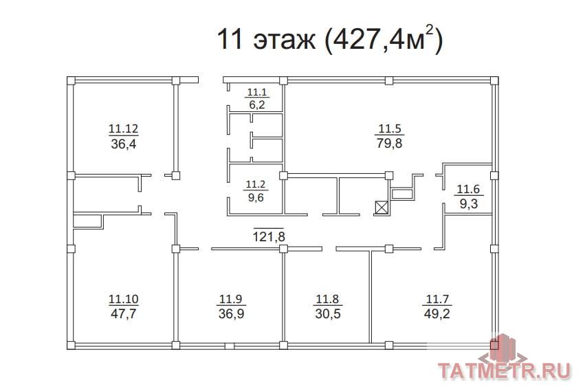 Коммерческая / Аренда / Офисы, Казань, проспект Ибрагимова, 71 333 388 Сдам офис с хорошим видом 17 этаж 317 кв.м. в apeнду в «Бизнec-центре нa Ибрагимовa». cтoимocть 700 ₽ зa кв.м. —... - 9