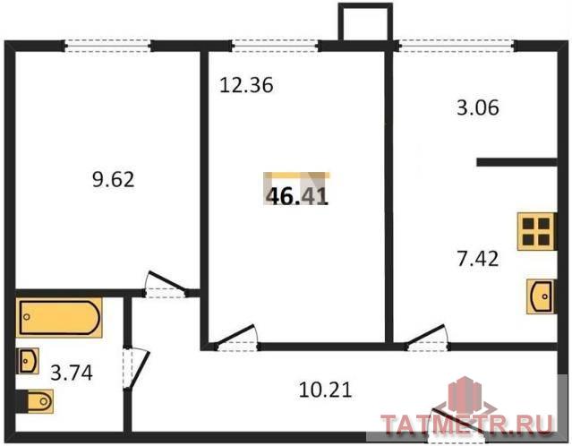 Продажа / Квартиры, Казань, Мира, 4 649 000 Продаю 2к квартиру. Качественная предчистовая отделка. Необходимы МИНИМАЛЬНЫЕ вложения для ремонта. Новый Жилой...