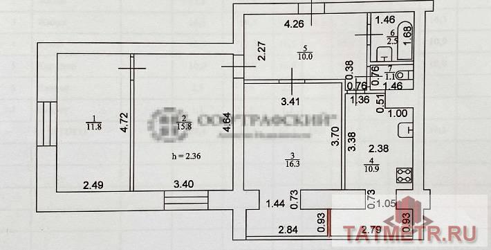 Продажа / Квартиры, Казань, улица Академика Лаврентьева, 6 800 000 Предлагаю вашему вниманию квартиру по адресу ул.Ларентьева д.16. Трехкомнатная квартира общей площадью 68,4 кв.м... - 18