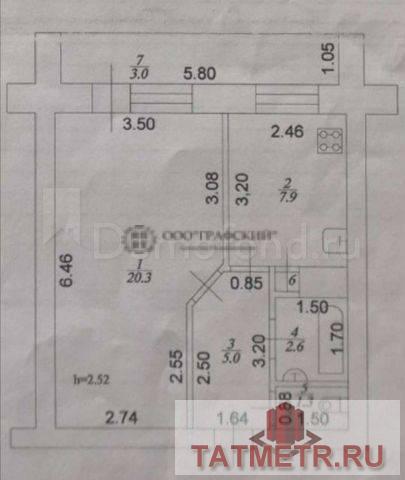Продажа / Квартиры, Казань, улица Латышских Стрелков, 3 900 000 Продается 1-комнатная квартира на 10-м этаже в 14-ти этажном доме. В шаговой доступности метро «Аметьево» (7-10... - 11