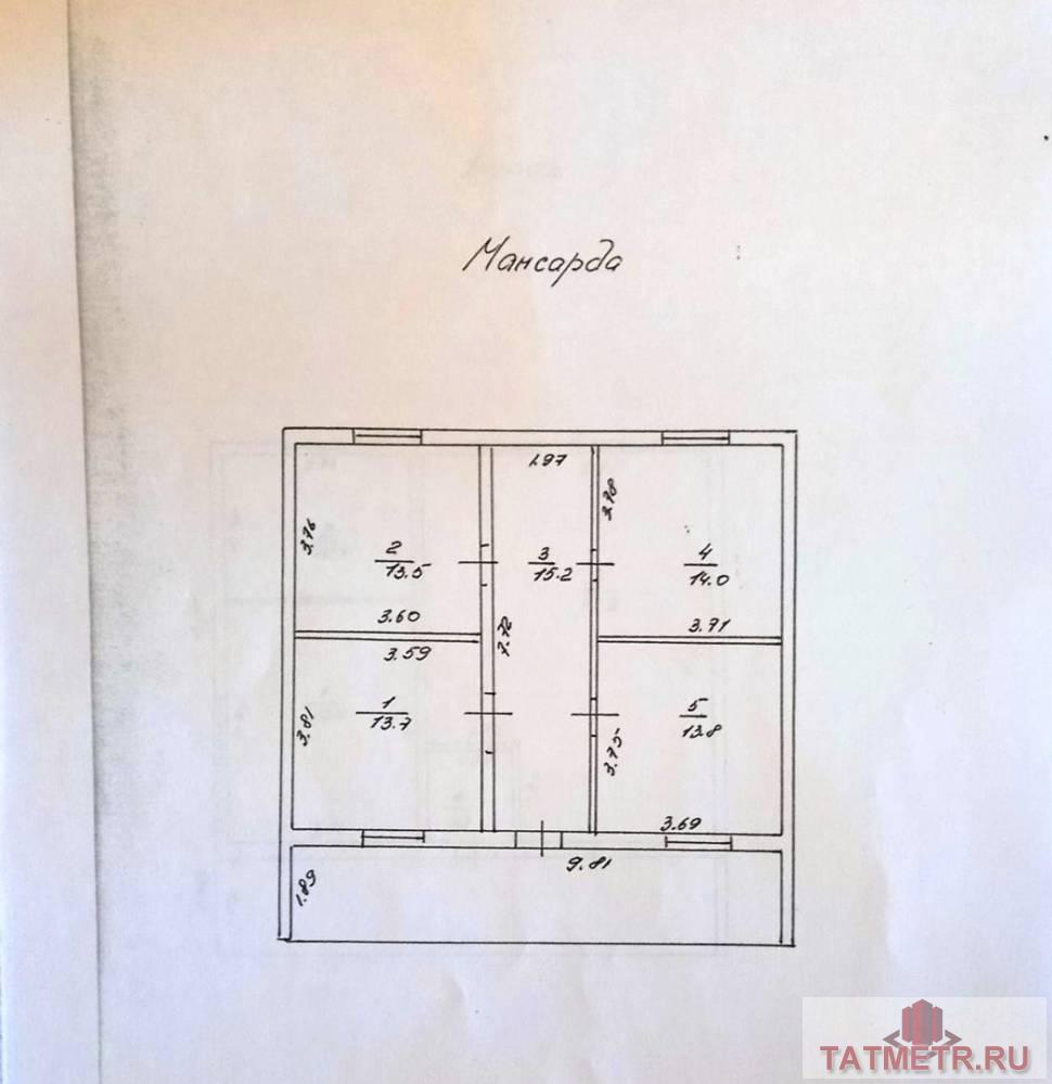 Казань г, Приволжский, Борисковская улица , продается коттедж, 16 соток, общ. пл. дома 180 кв.м., санузел... - 36