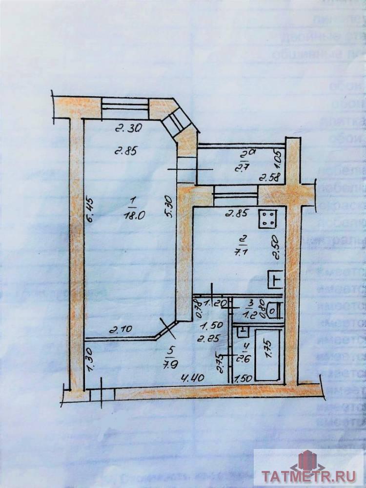 Продажа / Квартиры, Казань, улица Комиссара Габишева, 3 799 000 Идеальный вариант для инвестиций, для проживания и для сдачи в аренду ! Квартира в свежем кирпичном доме 1998 года... - 16
