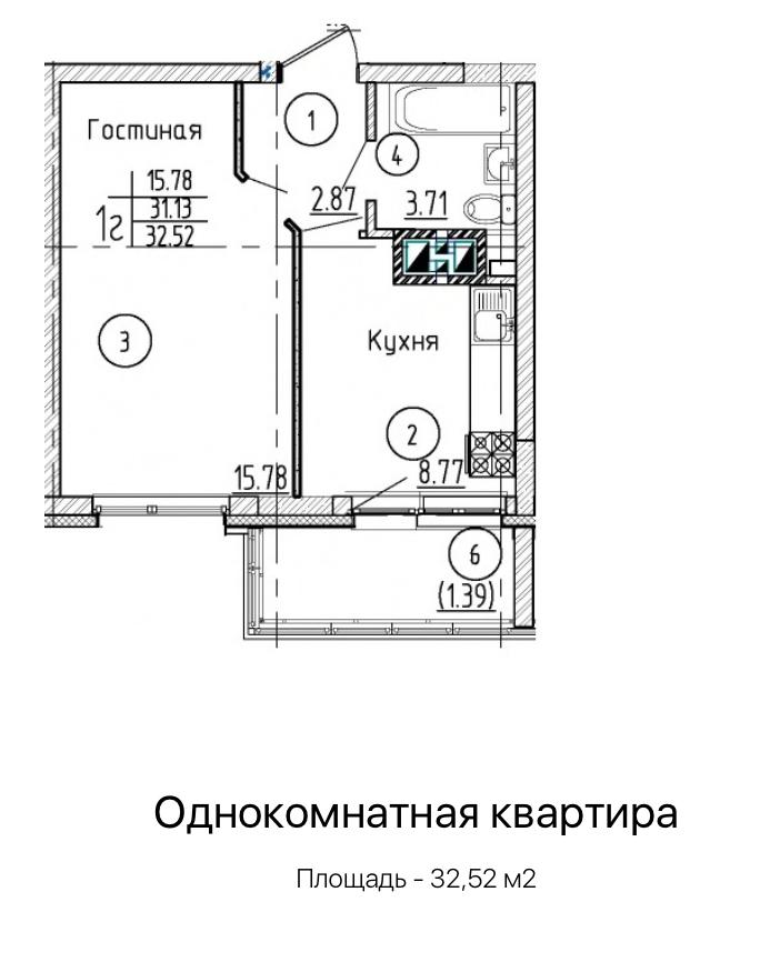 Продажа / Квартиры, Казань, Краснококшайская улица, 4 290 000 Вашему вниманию предлагается квартира в ЖК Евразия. Состоит из жилых корпусов переменной этажности высотой от 5-ти... - 7