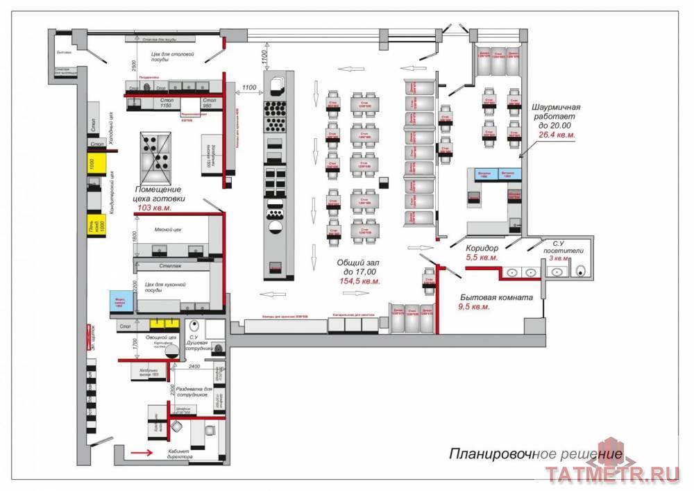 Продажа / Коммерческая / Public catering, Казань, Техническая улица, 30 600 000 Казань г, Приволжский, Техническая улица 23Б, продается Кафе/Ресторан, общ. пл. 360.8 кв.м., 1/2 этаж, Продается... - 10