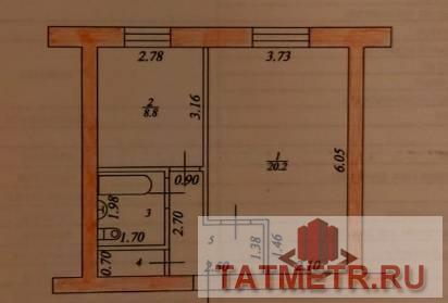 Продажа / Квартиры, Казань, улица Восстания, 3 690 000 В ПРОДАЖЕ 1к квартира в удачной локации Московского района Казани! Отличный вариант для студентов, или сдачи в... - 10