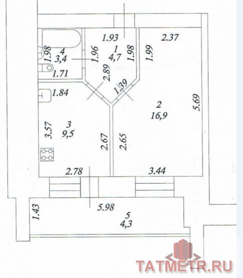 Продажа / Квартиры, Казань, Колымская улица, 3 850 000 В ПРОДАЖЕ уютная 1к квартира с качественным, современным ремонтом! Отличный вариант, не требующий дополнительных... - 10