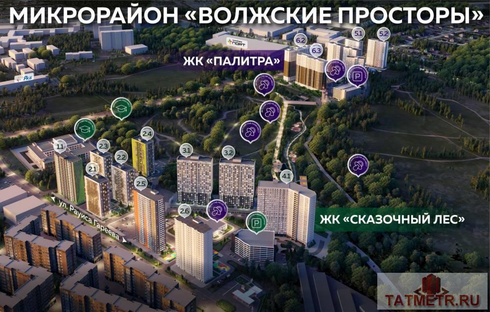 Продажа / Квартиры, Казань, улица Братьев Батталовых, 4 700 000 Продается однокомнатная квартира в ЖК «Палитра» в Приволжском районе по улице Братьев Батталовых. Дом сдается... - 3