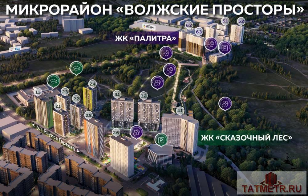 Продается однокомнатная квартира в ЖК «Палитра» в Приволжском районе по улице Братьев Батталовых. Дом сдается... - 3