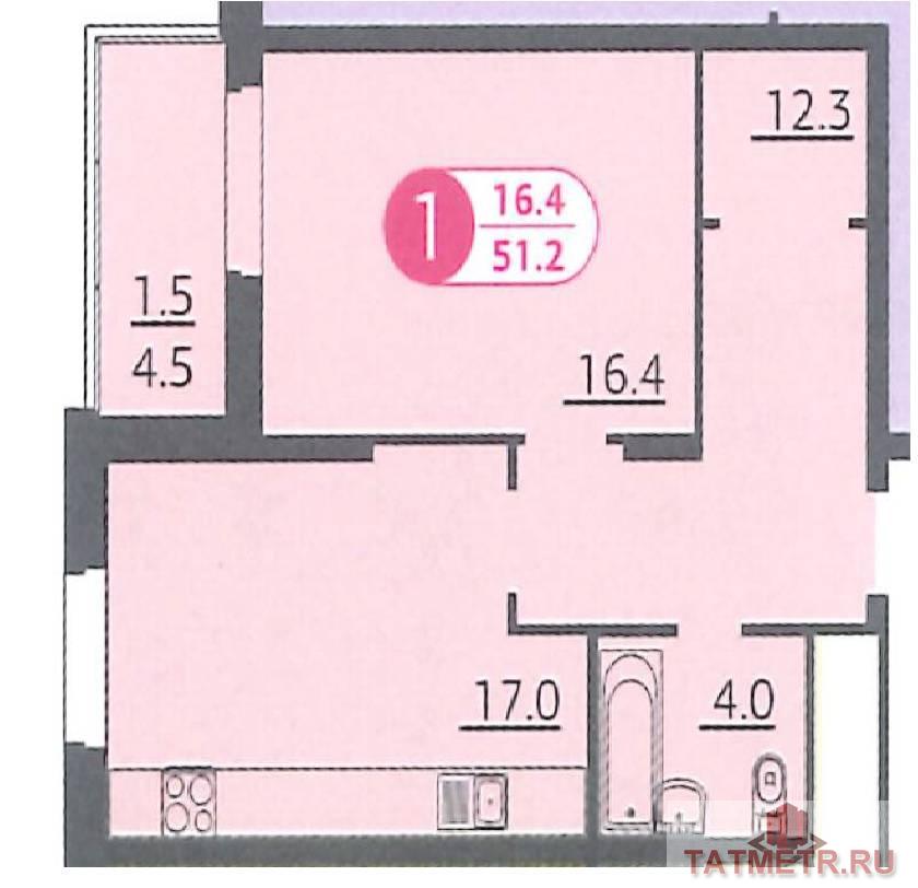 Продажа / Квартиры, Казань, улица Адоратского, 5 876 500 Продаю просторную 1-комнатную квартиру в ЖК Акварель в самом центре Ново-Савиновского района. Одна из самых топовых... - 12