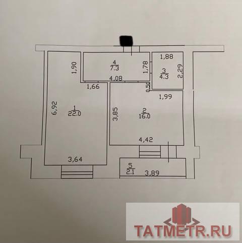 Продажа / Квартиры, Казань, улица Кул Гали, 6 650 000 Продаю 1 комн. Квартиру на ул. Кул Гали в обжитом районе. Дом 2006 года постройки. Планировка очень удачная —... - 17