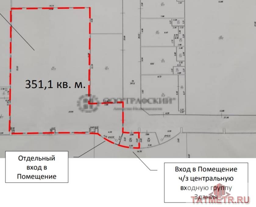 Предлагаем на продажу помещение на первой линии пр. Мира!  Площадь 351,1 кв.м. в г. Нижнекамск, ул. Мира д.63Б... - 8