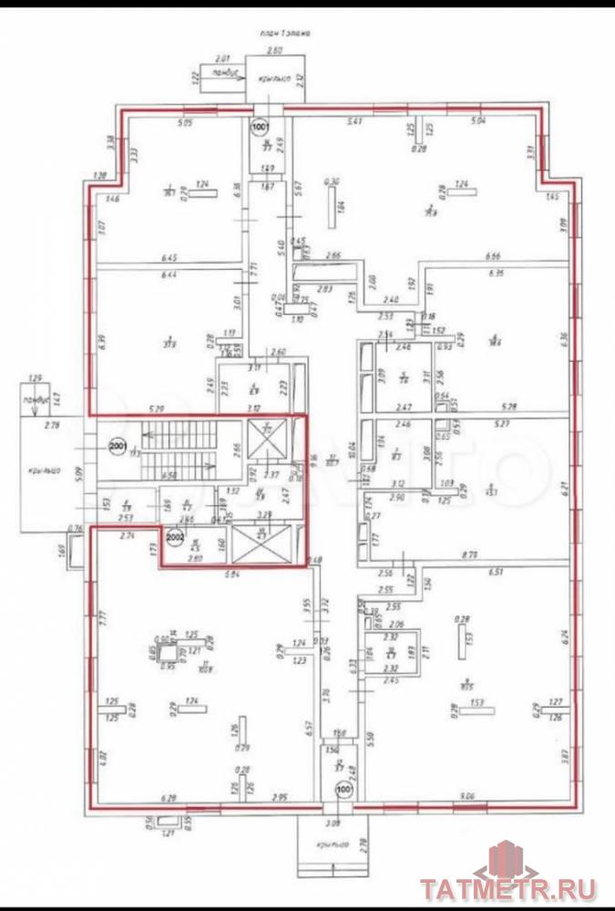 Продажа / Коммерческая / Office, Казань, улица Вишневского, 56 000 000 Продам помещение свободного назначения в центре. — общая площадь 512 кв.м., первый этаж, новый дом в «ЖК... - 4