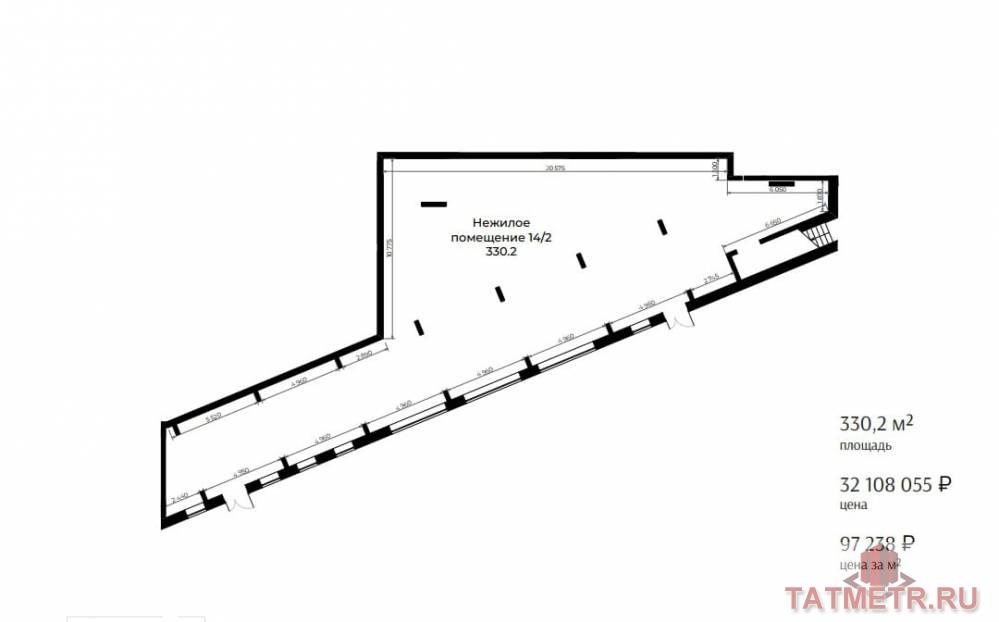Продажа / Коммерческая / Office, Казань, Шоссейная улица, 178 320 000 Продается помещение в ЖК ATLANTIS DELUXE с возможностью организации пространства для спортивных занятий... - 5