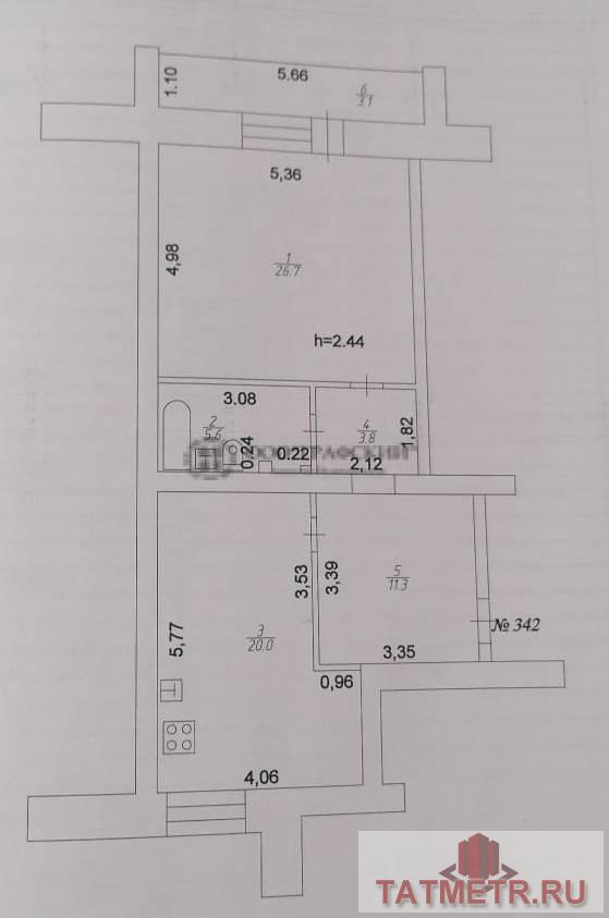 Продажа / Квартиры, Казань, улица Академика Завойского, 8 030 000 Продаю ЕВРОдвушку, площадью 70,5кв.м. Кирпичный дом 2012 года постройки. Квартира очень светлая и уютная, общей... - 10