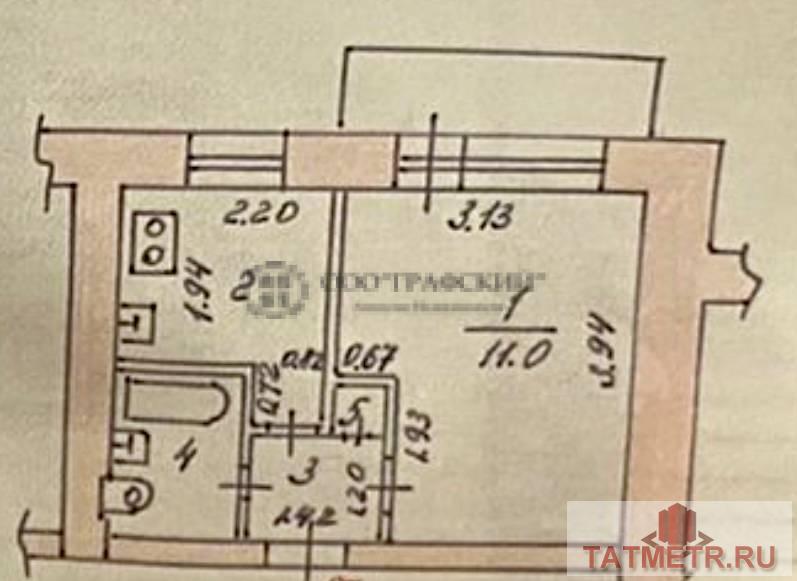 Продажа / Квартиры, Казань, улица Айдарова, 2 600 000 Продается уютная квартира на 3 этаже в кирпичном доме по адресу: ул. Айдарова, дом 20. Общая площадь 21 кв.м,... - 8
