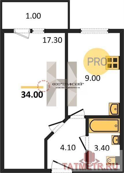 Продажа / Квартиры, Казань, улица Азата Аббасова, 5 906 736 Представляем вашему вниманию однокомнатную квартиру в современном Жилом комплексе «Весна». Отличный вариант как для...