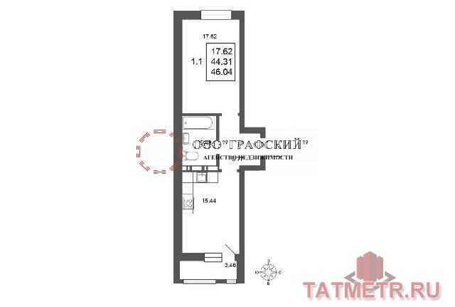 Продажа / Квартиры, Казань, 9 208 000 Продаю замечательную 1 комнатную квартиру в уютном ЖК « Мой ритм». Квартиры и подъезды спроектированы по европейским... - 2