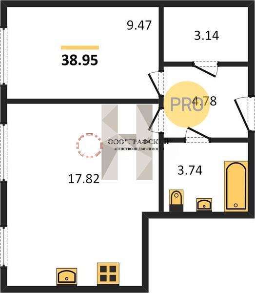 Продажа / Квартиры, Казань, 7 384 000 Комплекс расположен в тихом месте, рядом с озером Средний Кабан, в 10 минутах от центра. Рядом торговые центры...