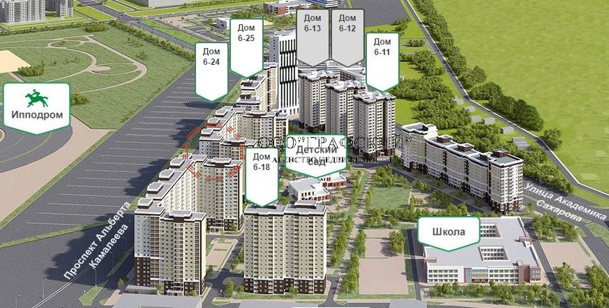 Продажа / Квартиры, Казань, улица Тулпар, 6 882 150 Продаю 1 комнатную квартиру в комплексе архитектурной концепцией «город в городе». Монолитно-каркасный дом высотой... - 4