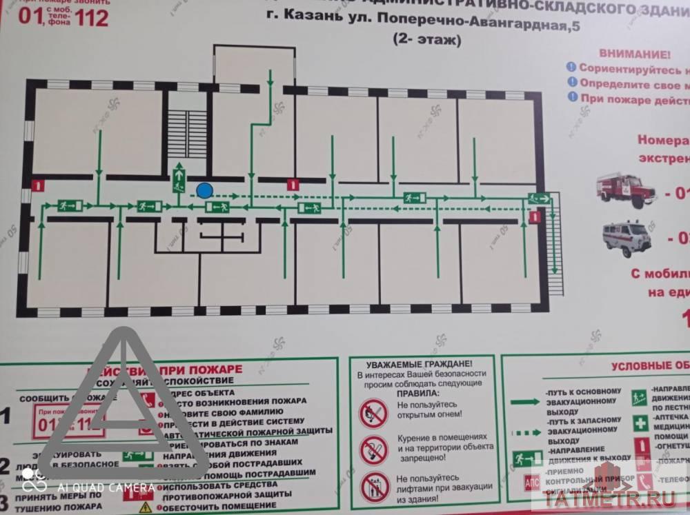 Коммерческая / Аренда / Офисы, Казань, Поперечно-Авангардная улица, 22 500 Сдается 2 этаж помещение площади имеются от 32.7 квм 36.4 квм и 37.2 квм в новом кирпичном административном здании по... - 15