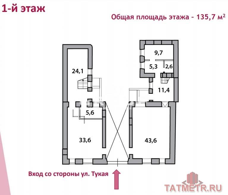 Коммерческая / Аренда / Офисы, Казань, улица Габдуллы Тукая, 431 800 Трехэтажный особняк ХIX века после капитальной реконструкции в историческом центре города Казани в центральной части... - 10
