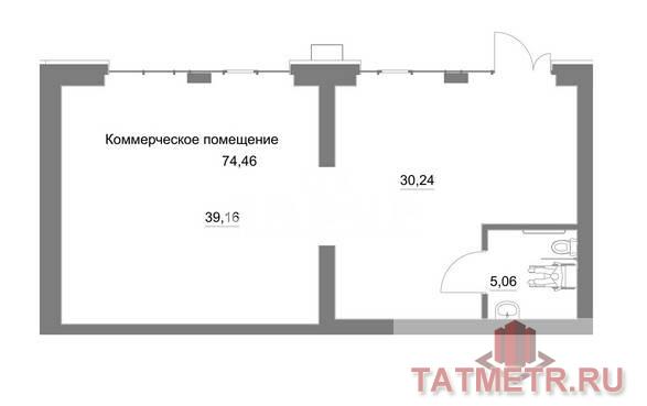 Продажа / Коммерческая / Office, Казань, Советский район, 12 241 000 Выгодная инвестиция в будущее вашего бизнеса в ЖК Лето. Продается помещение свободного назначения пл 74 кв.м. в...