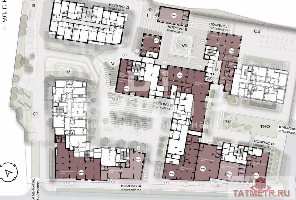 Продажа / Коммерческая / Office, Казань, улица Галиаскара Камала, 26 226 900 Помещение свободного назначения 124,89 кв.м в историческом центре города в ЖК бизнес-класса «Максат». Идеально... - 5