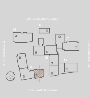 Продажа / Коммерческая / Retail, Казань, улица Галиаскара Камала, 35 179 200 Помещение свободного назначения 167,82кв.м в историческом центре города в ЖК бизнес-класса «Максат». Идеально... - 2