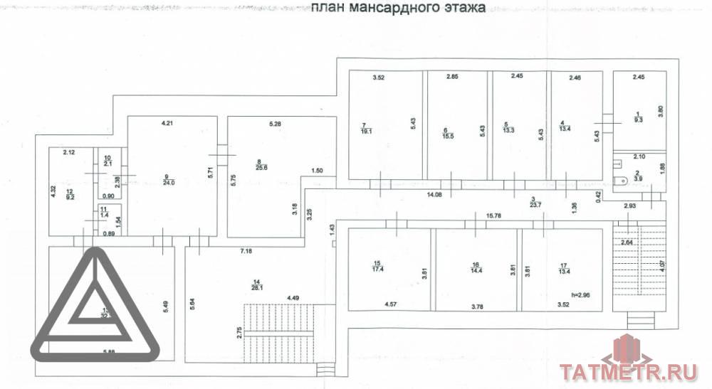 Коммерческая / Аренда / Офисы, Казань, улица Вишневского, 170 000 Сдается помещение в 4 -х этажном здание на 4 этаже площадью 298 кв.м адрес Вишневского 26 В. В помещение . —... - 16
