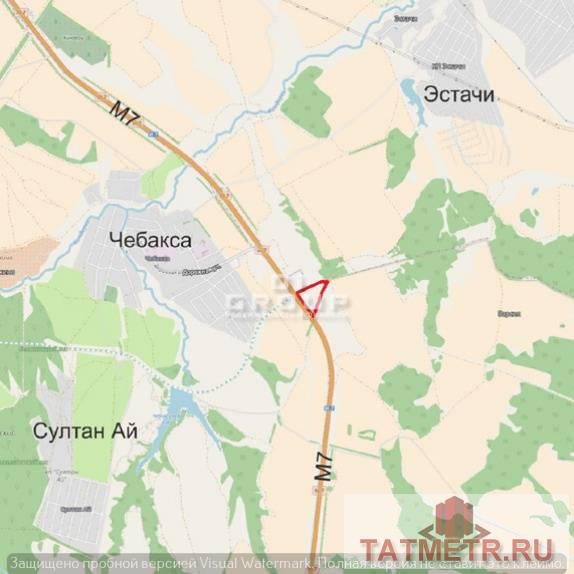 Продажа / Коммерческая / Land, Казань, Авиастроительный район, 59 000 000 Продам земельный участок 5,9 Га, расположенный вдоль федеральной трассы М7 недалеко от поселка Чебакса. Зона... - 2