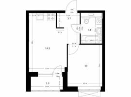 Продаётся 1-комн. квартира площадью 33.00 кв. м на 18 этаже 26...