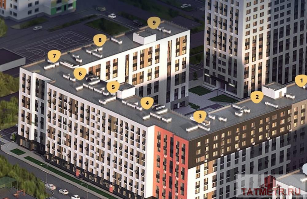 Продажа / Коммерческая / Office, Казань, улица Азата Аббасова, 25 342 000 Продается отличное помещение свободного назначения пл. 181 кв.м на 1 линии в ЖК Весна 2. Помещение торцевое, открытой... - 2