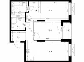 Продаётся 2-комн. квартира площадью 67.20 кв. м на 10 этаже 16...