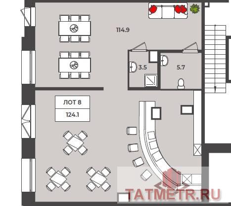 Продажа / Коммерческая / Office, Иннополис, Спортивная улица, 20 786 750 Продается помещение пл 124.1 кв м в новом ЖК в Иннополисе , ЖК Квартал Ю. Помещение на 1 линии по ул Спортивная .... - 1